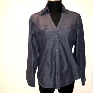 Express Denim Button Down
